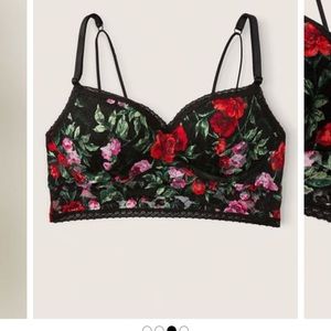 Victoria Secret Pink Lace Wired Push Up Bralette size XL NWT